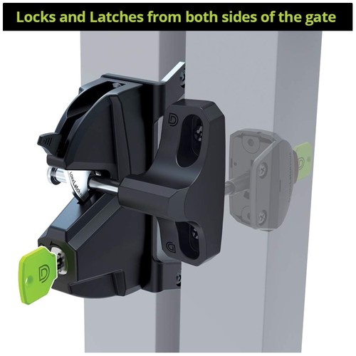 Dual sided key lock gate - dual-sided,